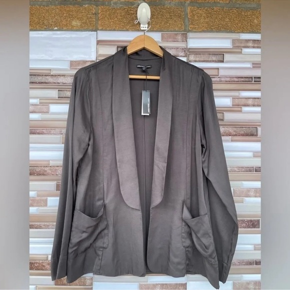 JAMES PERSE Open Front Tuxedo Jacket Blazer WEL2923 Size 3 (L) - Picture 2 of 11